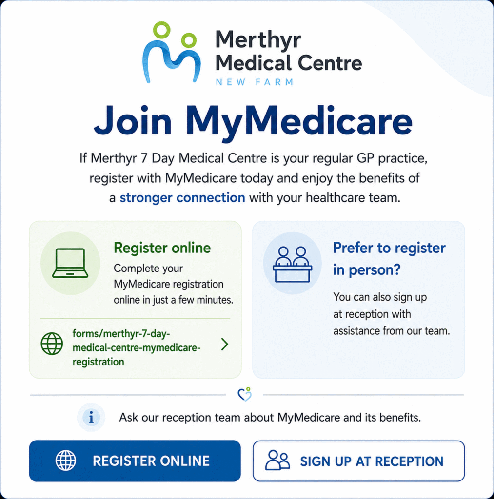 Merthyr Join Medicare Popup